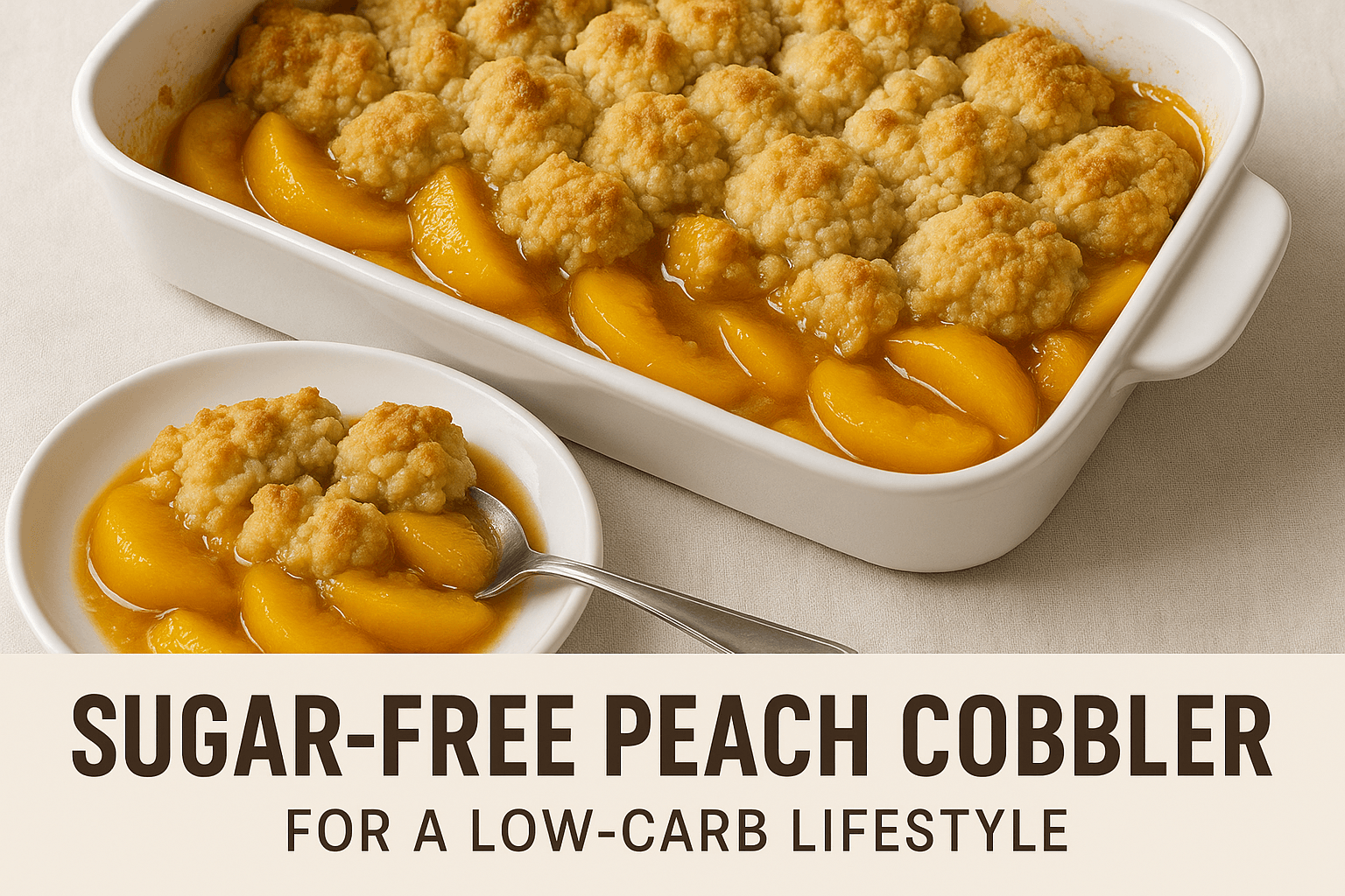 Sugar-Free Peach Cobbler for a Low-Carb Lifestyle