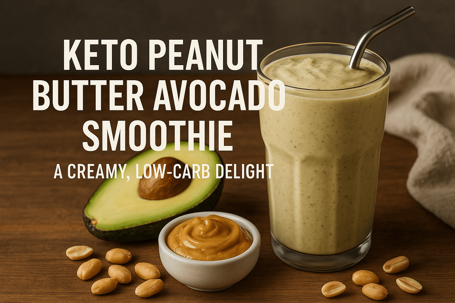 Keto Peanut Butter Avocado Smoothie: A Creamy, Low-Carb Delight