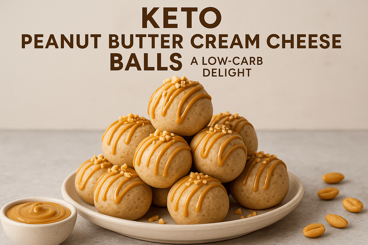 Keto Peanut Butter Cream Cheese Balls: A Low-Carb Delight