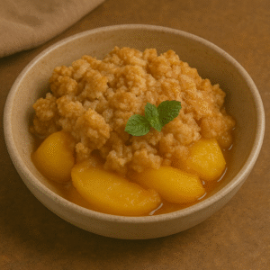 Sugar-Free Peach Cobbler for a Low-Carb Lifestyle