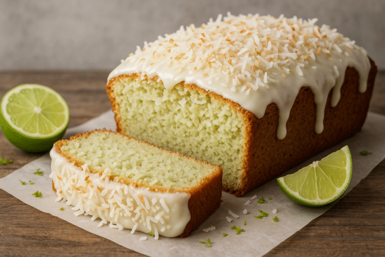 Key Lime Bread Coconut Cake Loaf