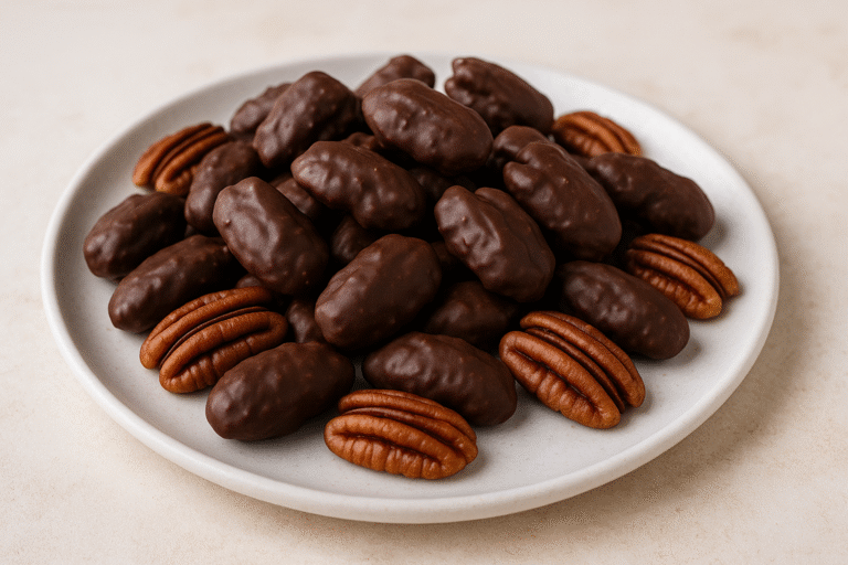 Easy Keto Chocolate-Coated Pecans