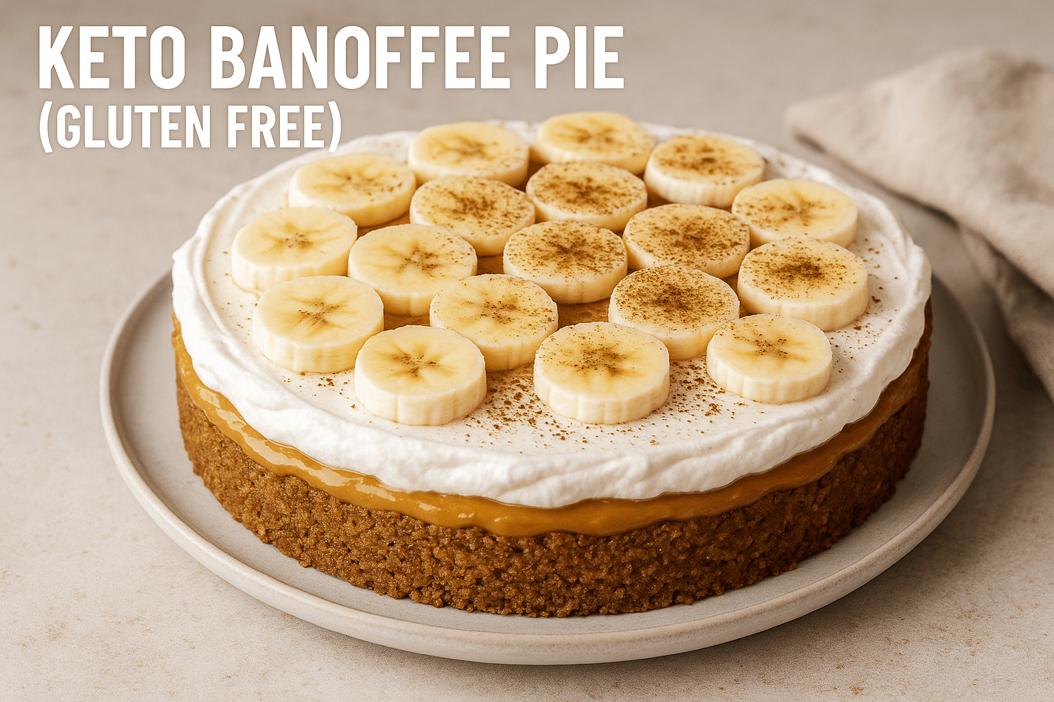 Keto Banoffee Pie (Gluten Free)