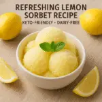 Refreshing Lemon Sorbet Recipe – Keto-Friendly and Dairy-Free