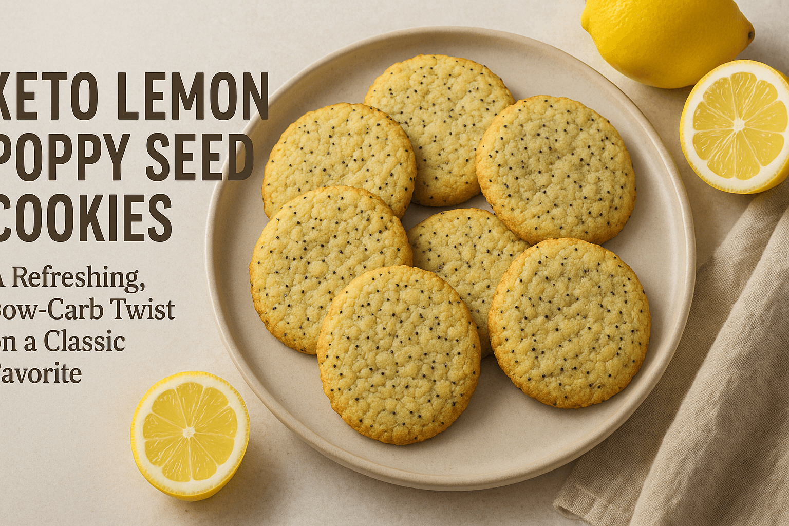 Keto Lemon Poppy Seed Cookies: A Refreshing, Low-Carb Twist on a Classic Favorite