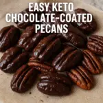 Easy Keto Chocolate-Coated Pecans