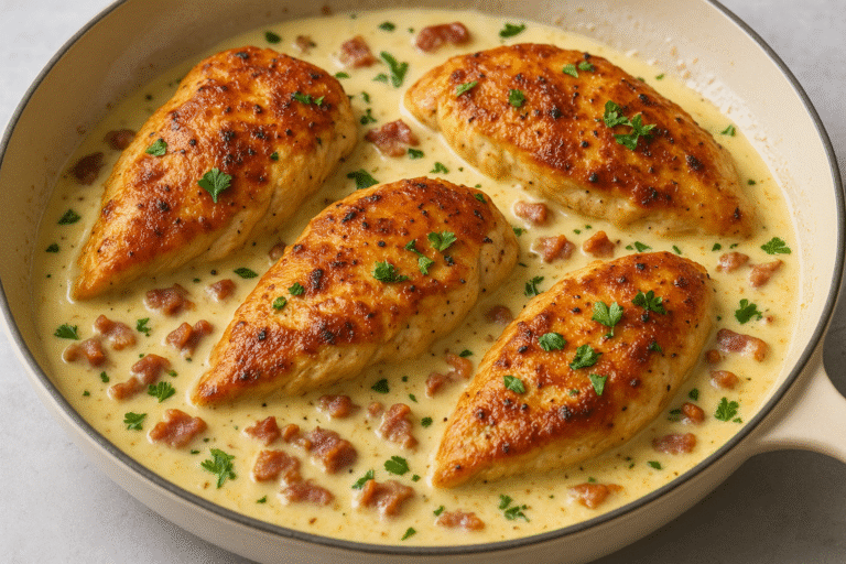 Chicken Carbonara (No Pasta)