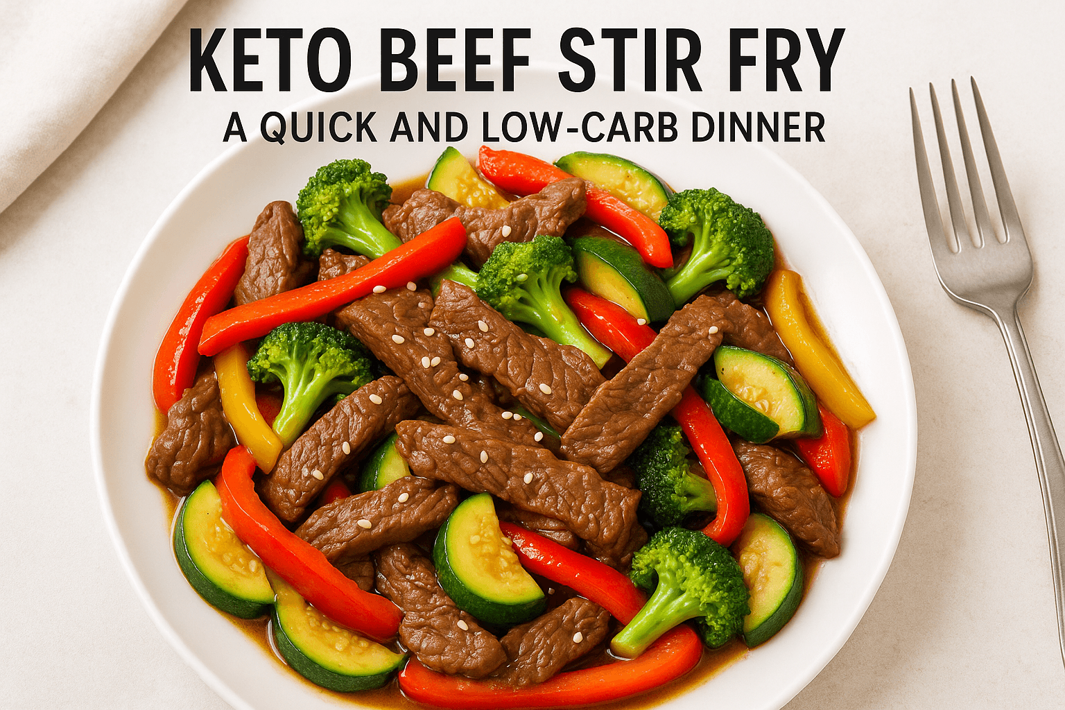 Keto Beef Stir Fry – A Quick and Low-Carb Dinner