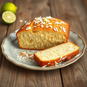Key Lime Bread Coconut Cake Loaf