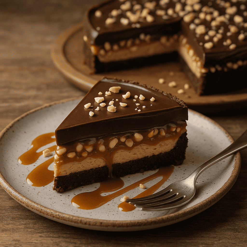 Keto Sugar-Free Snickers Pie